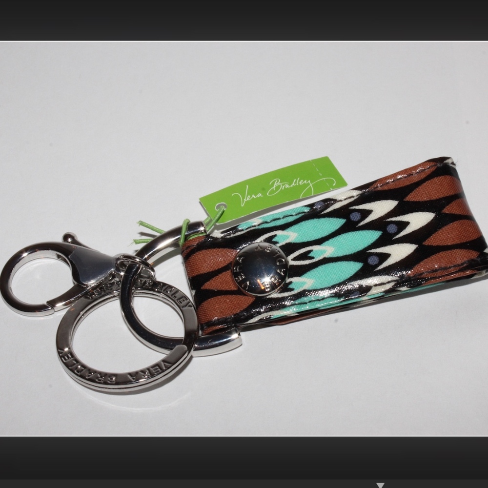 Vera Bradley Loop Key Chain in Sierra Stream